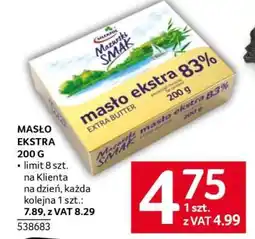 Selgros MASŁO EKSTRA 200 G oferta