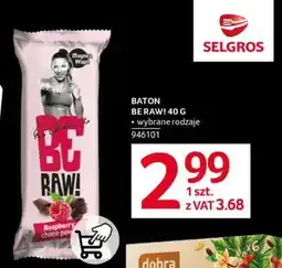 Selgros BATON BE RAW! 40 G oferta