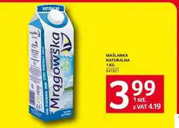 Selgros MAŚLANKA NATURALNA 1 KG oferta