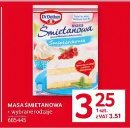 Selgros Masa śmietanowa oferta