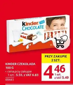 Selgros KINDER CZEKOLADA 100 G oferta