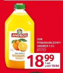 Selgros SOK POMARAŃCZOWY ANDROS 1,5 L oferta