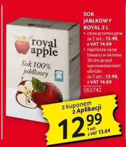 Selgros SOK JABŁKOWY ROYAL 3 L oferta