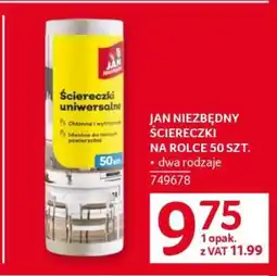 Selgros JAN NIEZBĘDNY ŚCIERECZKI NA ROLCE 50 SZT oferta