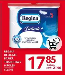 Selgros REGINA DELICATE PAPIER TOALETOWY 9 ROLEK oferta