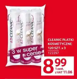 Selgros CLEANIC PŁATKI KOSMETYCZNE 120 SZT. x 3 oferta