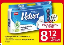 Selgros VELVET PAPIER TOALETOWY 8 ROLEK oferta