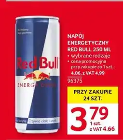 Selgros NAPÓJ ENERGETYCZNY RED BULL 250 ML oferta