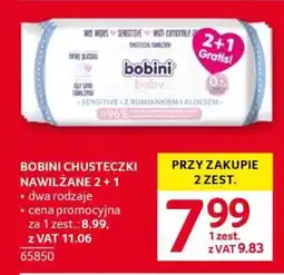 Selgros BOBINI CHUSTECZKI NAWILŻANE 2 + 1 oferta