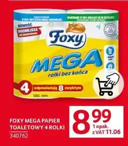 Selgros FOXY MEGA PAPIER TOALETOWY 4 ROLKI oferta