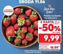 Kaufland Polskie truskawki 1 kg opakowanie oferta