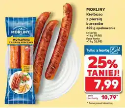 Kaufland MORLINY Kiełbasa z piersią kurczaka 400 g opakowanie oferta