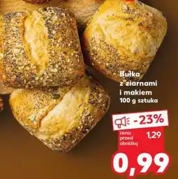Kaufland Bułka z ziarnami i makiem 100 g sztuka oferta