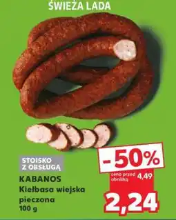Kaufland KABANOS Kiełbasa wiejska pieczona 100 g oferta