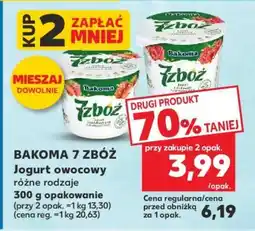 Kaufland BAKOMA 7 ZBÓŻ Jogurt owocowy oferta
