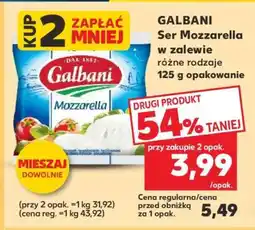 Kaufland GALBANI Ser Mozzarella w zalewie różne rodzaje 125 g opakowanie oferta