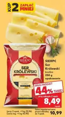 Kaufland SIERPC Ser Królewski kostka 250 g opakowanie oferta