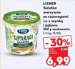 Kaufland LISNER Sałatka warzywna ze szparagami lub z szynką i jajkiem oferta