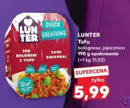 Kaufland LUNTER Tofu bolognese, jajecznica oferta