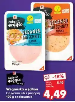 Kaufland Wegańska wędlina oferta