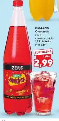 Kaufland HELLENA Oranżada zero czerwona, biała 1,25 l butelka (=1 l 2,39) oferta