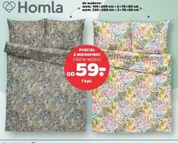 Netto Komplet pościeli z mikrofibry 200 x 220 + 2 70 80 cm Homla oferta