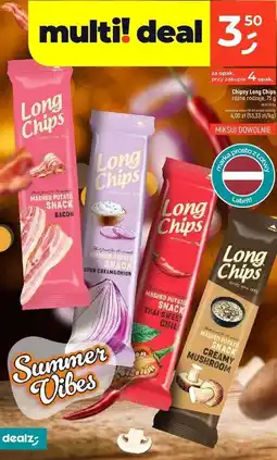 Dealz Chipsy grzyby ze śmietaną Long Chips oferta