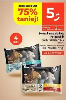 Dealz Karma dla kota kurczak + cielęcina Pet Republic oferta