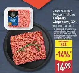 ALDI Mięso mielone z łopatki wieprzowej Mięsne Specjały Zawsze Świeże (Aldi) oferta