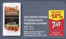 ALDI Frankfurterki surowe Wędliniarnia Premium oferta