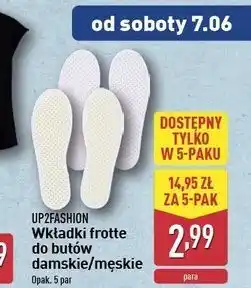 Wkładki frotte do butów męskie Up2Fashion