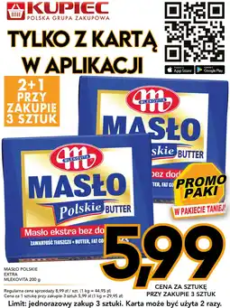 Kupiec Masło Polsie Extra Mlekovita oferta