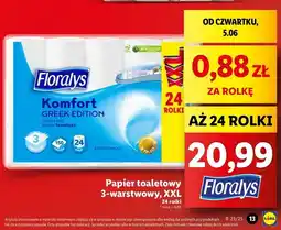 Lidl Papier toaletowy komfort winter edition Floralys oferta