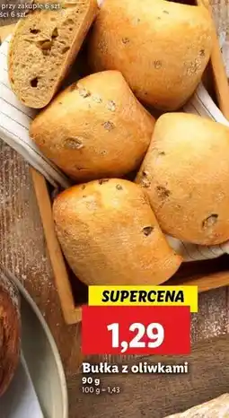 Lidl Bułka z oliwkami oferta