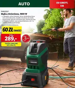 Lidl Myjka ciśnieniowa 1800 w Parkside oferta