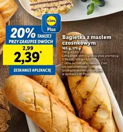 Lidl Bagietka z masłem czosnkowym oferta