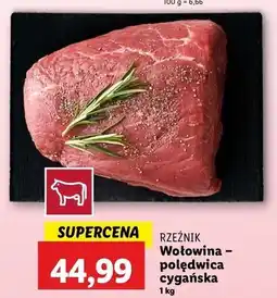 Lidl Polędwica cygańska wołowa Rzeźnik Codzienna Dostawa oferta