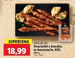 Lidl Kręciołki z boczku w marynacie papryką wędzoną Grill And Fun oferta