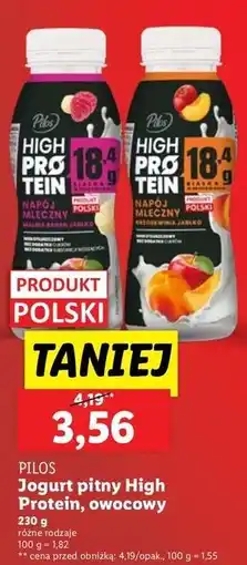 Lidl Napój mleczny brzoskwinia-mango Pilos High Protein oferta