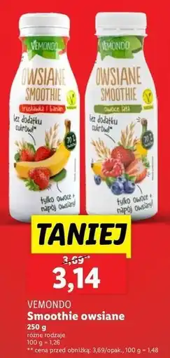 Lidl Smoothie owsiane owoce leśne Vemondo oferta