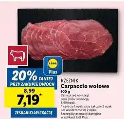 Lidl Carpaccio wołowe Rzeźnik Codzienna Dostawa oferta