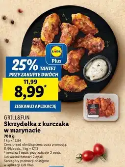 Lidl Skrzydełka z kurczaka w marynacie paprykowej Grill And Fun oferta