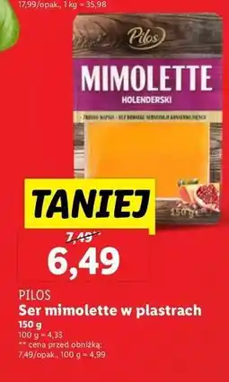Lidl Ser mimolette Pilos oferta