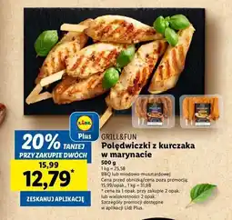 Lidl Polędwiczki z kurczaka w marynacie miodowo-musztardowej Grill And Fun oferta