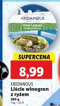 Lidl Liście winorośli nadziewane ryżem Eridanous oferta