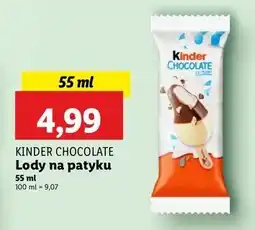 Lidl Lód Kinder Chocolate oferta