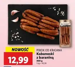 Lidl Kabanosy z baraniną Pikok Od Krajana oferta