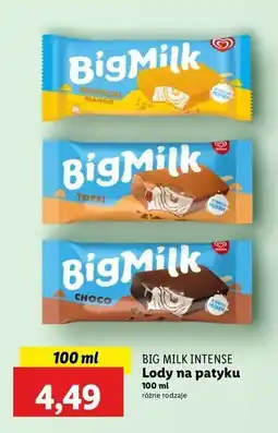 Lidl Lód choco Algida Big Milk oferta