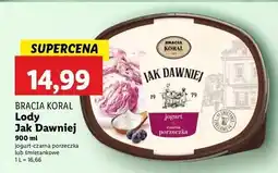 Lidl Lody śmietankowe Bracia Koral Jak Dawniej oferta