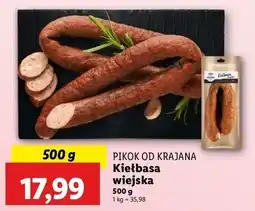 Lidl Kiełbasa wiejska Pikok Od Krajana oferta